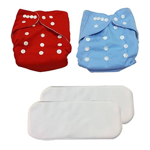     			BUYBIRD Reusable Cloth Nappy With Insert ( Pack of 2 )