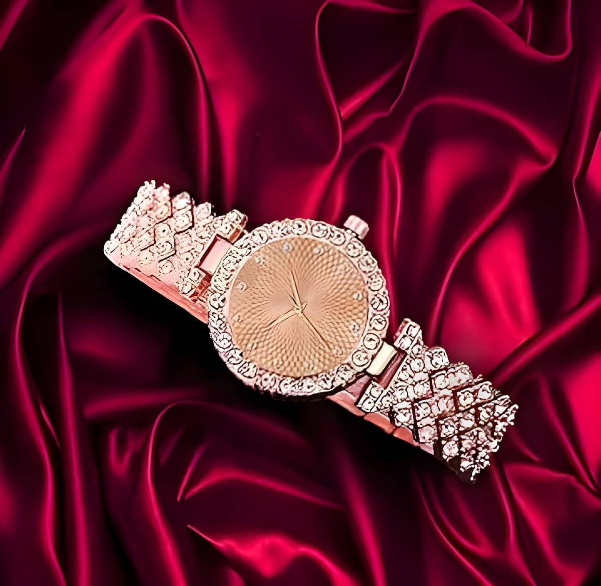     			Cosmic Rose Gold Metal Analog Womens Watch