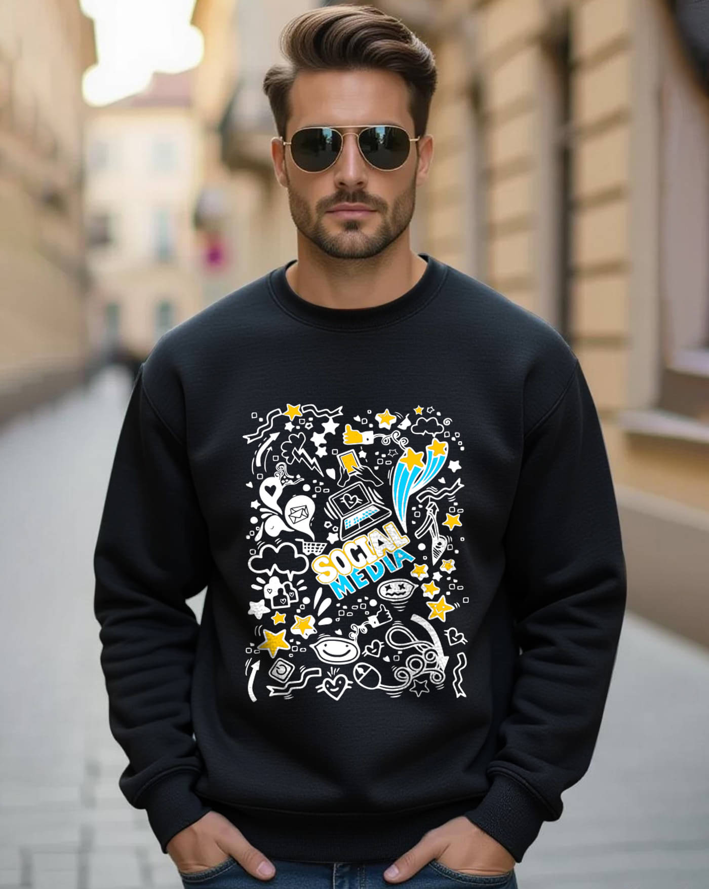     			ENITOR Fleece Round Neck Men's Sweatshirt - Multicolor ( Pack of 1 )