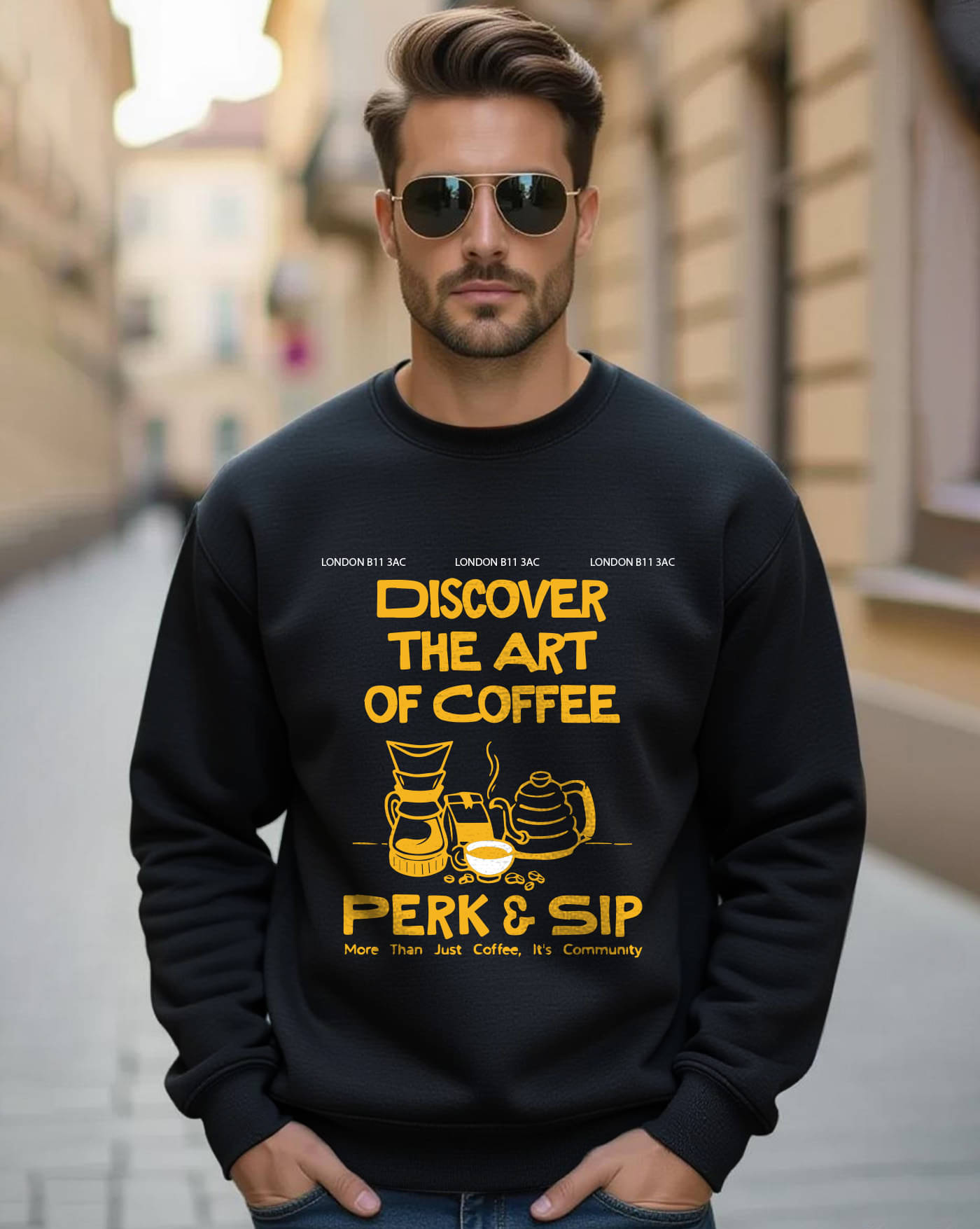     			ENITOR Fleece Round Neck Men's Sweatshirt - Black ( Pack of 1 )