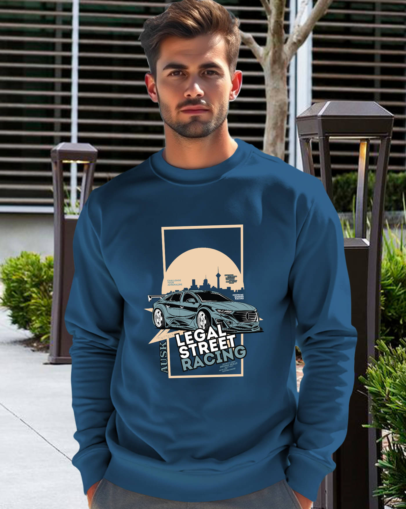     			ENITOR Fleece Round Neck Men's Sweatshirt - Teal Blue ( Pack of 1 )