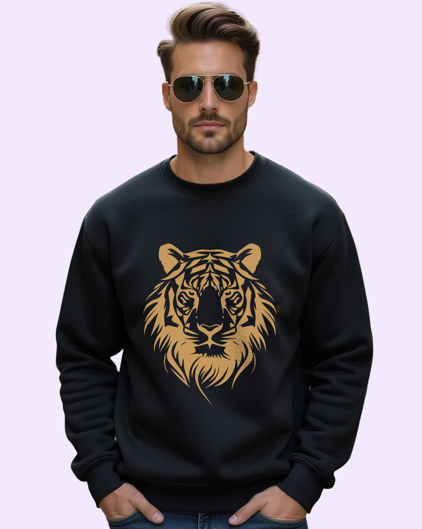     			ENITOR Fleece Round Neck Men's Sweatshirt - Black ( Pack of 1 )