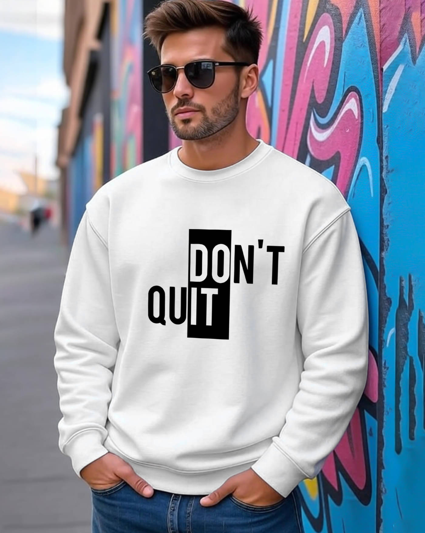 ENITOR Fleece Round Neck Men's Sweatshirt - White ( Pack of 1 ) ENITOR Fleece Round Neck Men's Sweatshirt - White ( Pack of 1 )