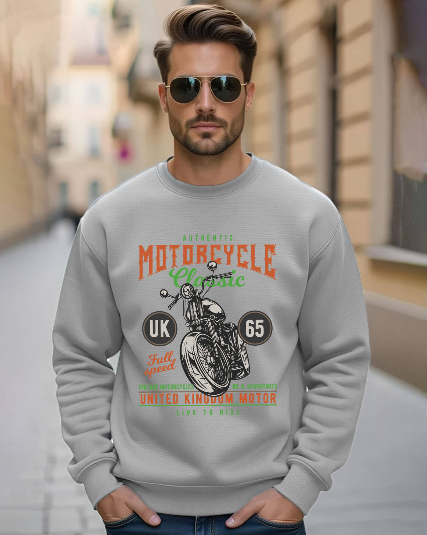     			ENITOR Fleece Round Neck Men's Sweatshirt - Grey ( Pack of 1 )