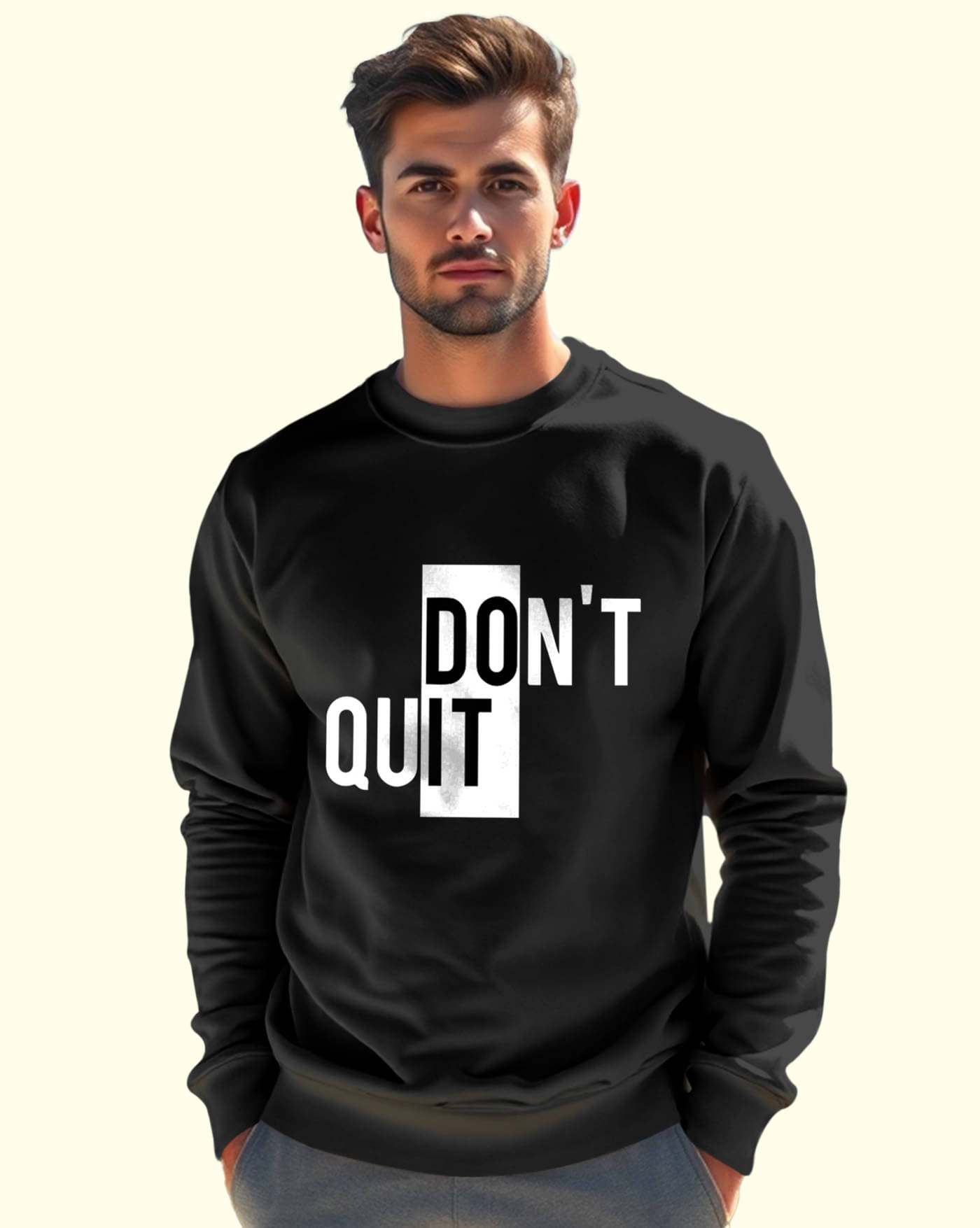     			ENITOR Fleece Round Neck Men's Sweatshirt - Black ( Pack of 1 )