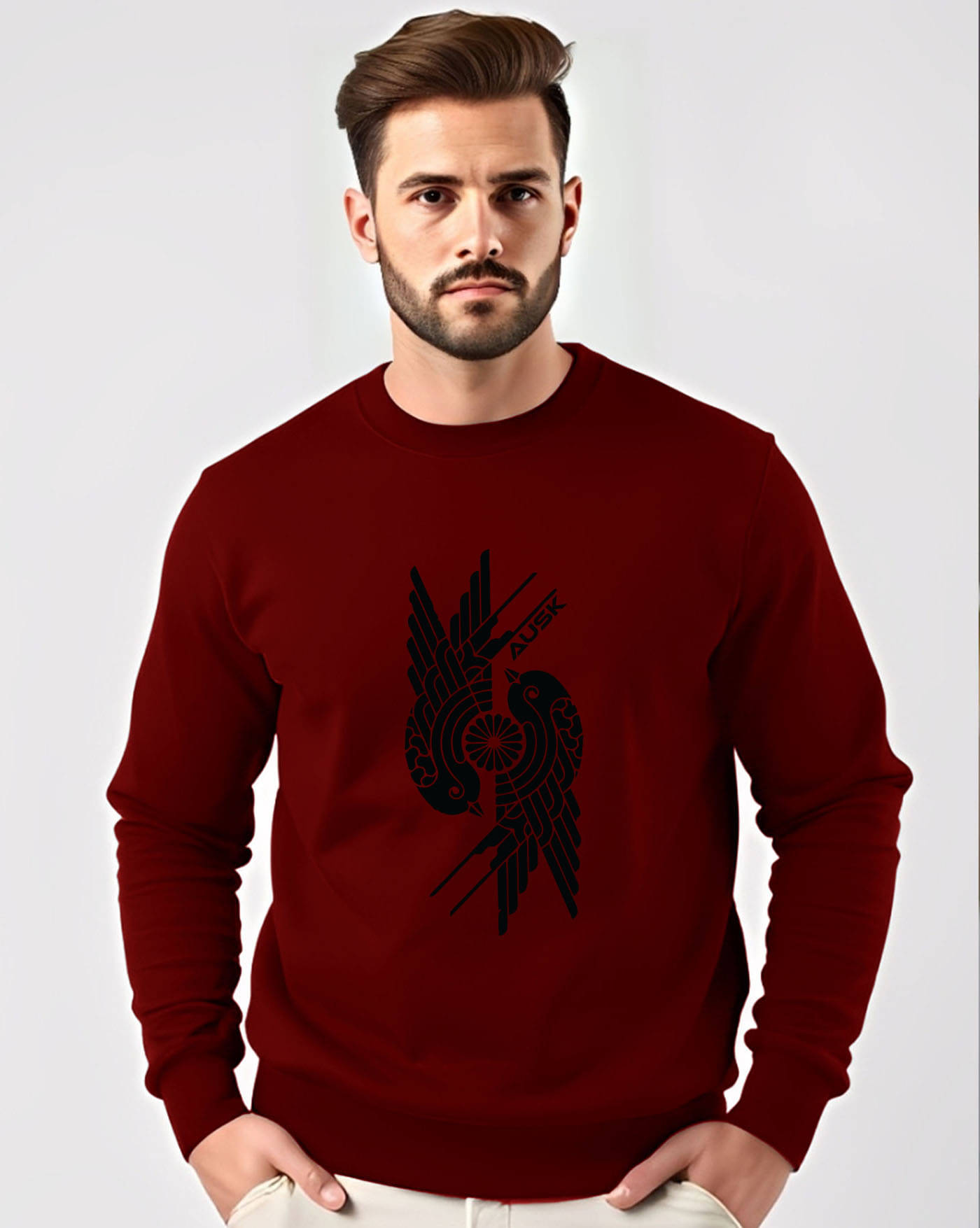 ENITOR Fleece Round Neck Men's Sweatshirt - Maroon ( Pack of 1 ) ENITOR Fleece Round Neck Men's Sweatshirt - Maroon ( Pack of 1 )