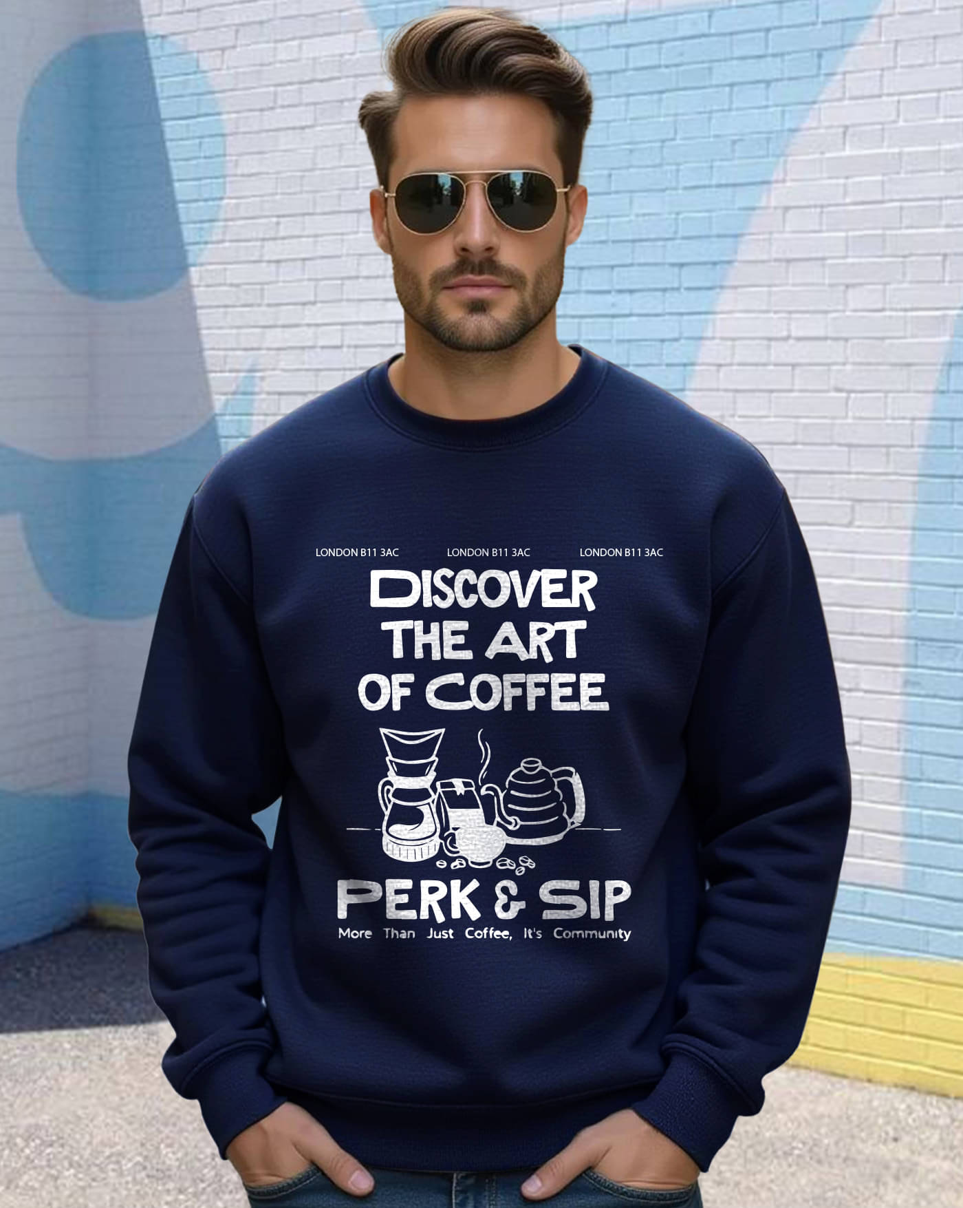     			ENITOR Fleece Round Neck Men's Sweatshirt - Blue ( Pack of 1 )