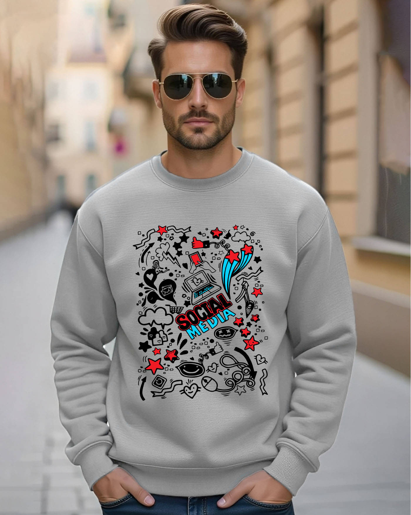     			ENITOR Fleece Round Neck Men's Sweatshirt - Grey ( Pack of 1 )