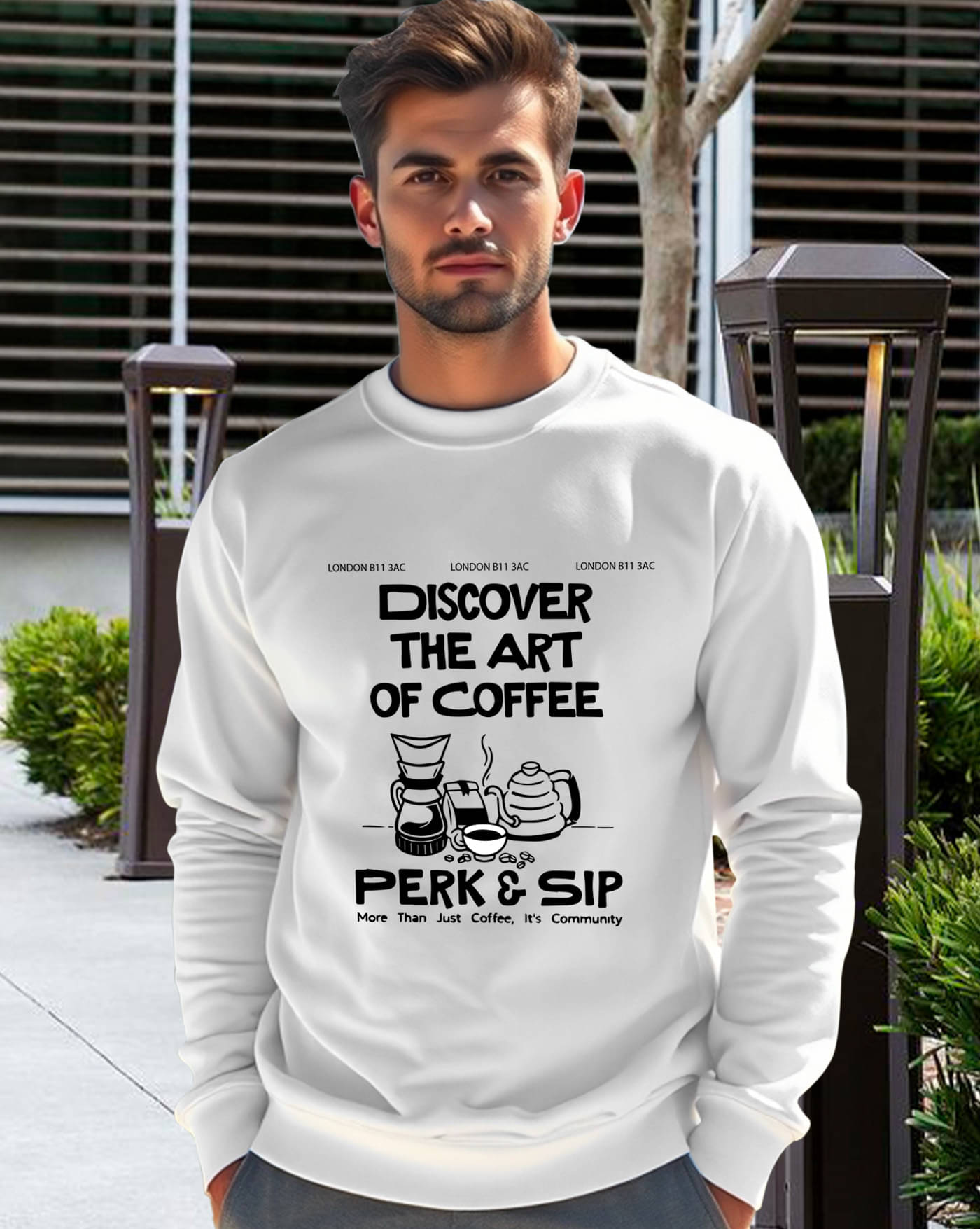     			ENITOR Fleece Round Neck Men's Sweatshirt - White ( Pack of 1 )