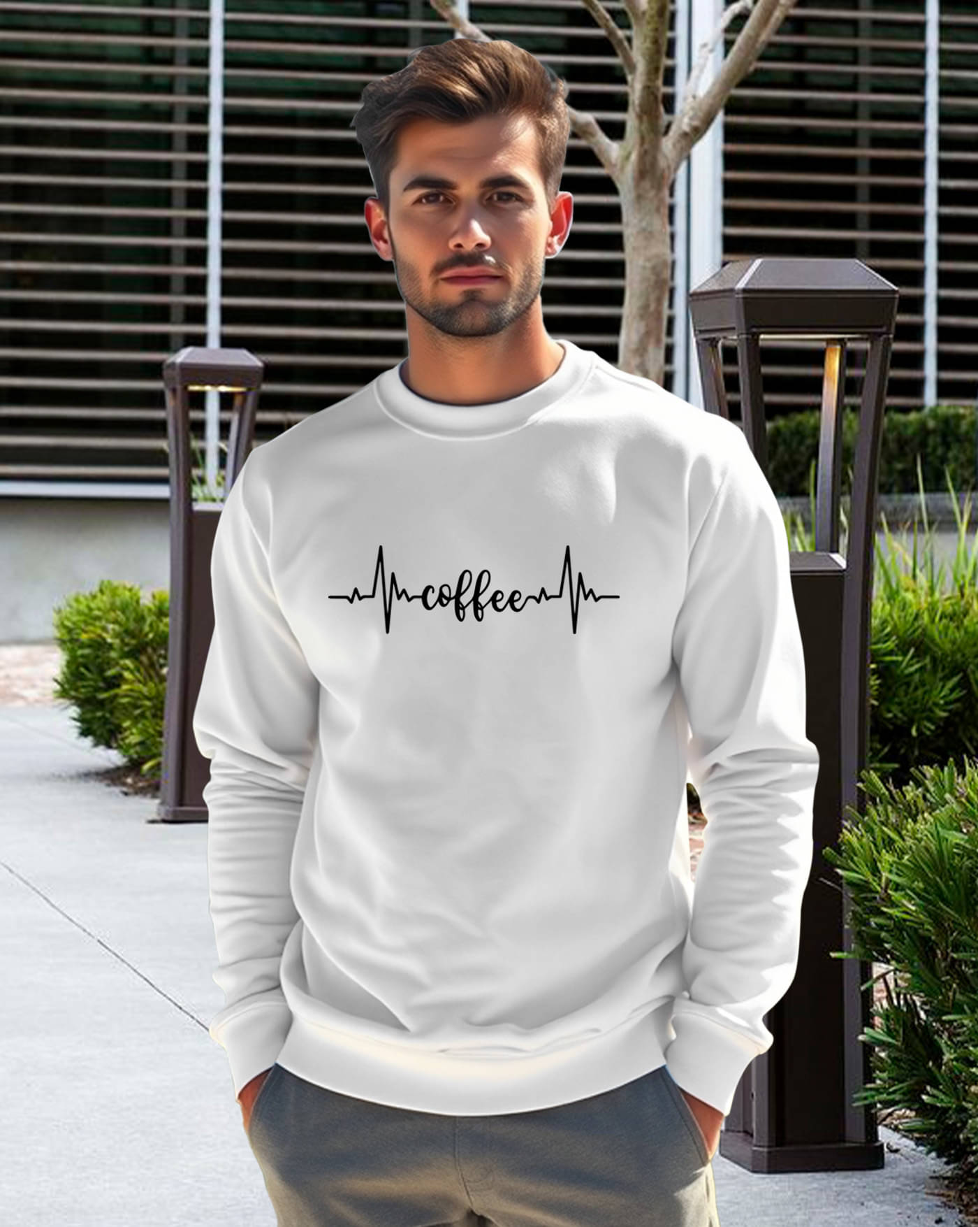     			ENITOR Fleece Round Neck Men's Sweatshirt - White ( Pack of 1 )