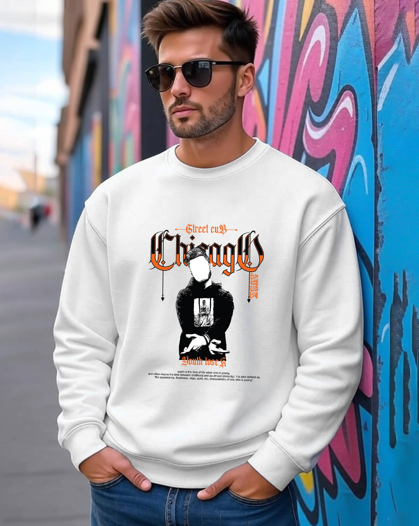 ENITOR Fleece Round Neck Men's Sweatshirt - White ( Pack of 1 ) ENITOR Fleece Round Neck Men's Sweatshirt - White ( Pack of 1 )