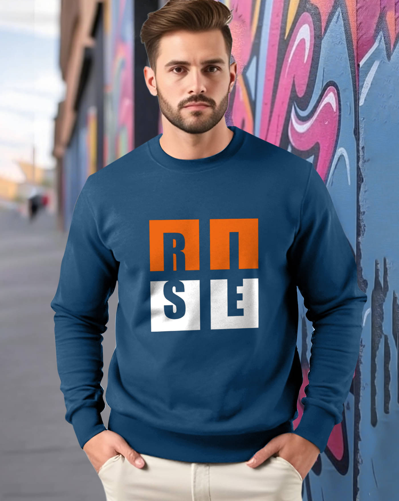     			ENITOR Fleece Round Neck Men's Sweatshirt - Teal Blue ( Pack of 1 )