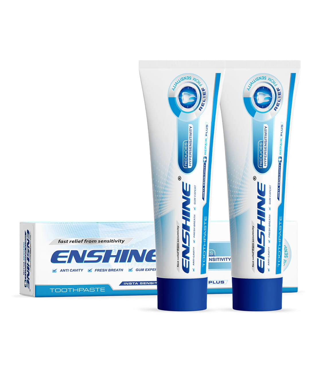     			Enshine Insta Sensitivity Toothpaste, Fast Relief from Sensitivity & Gum Care 60g (Pack Of 2)