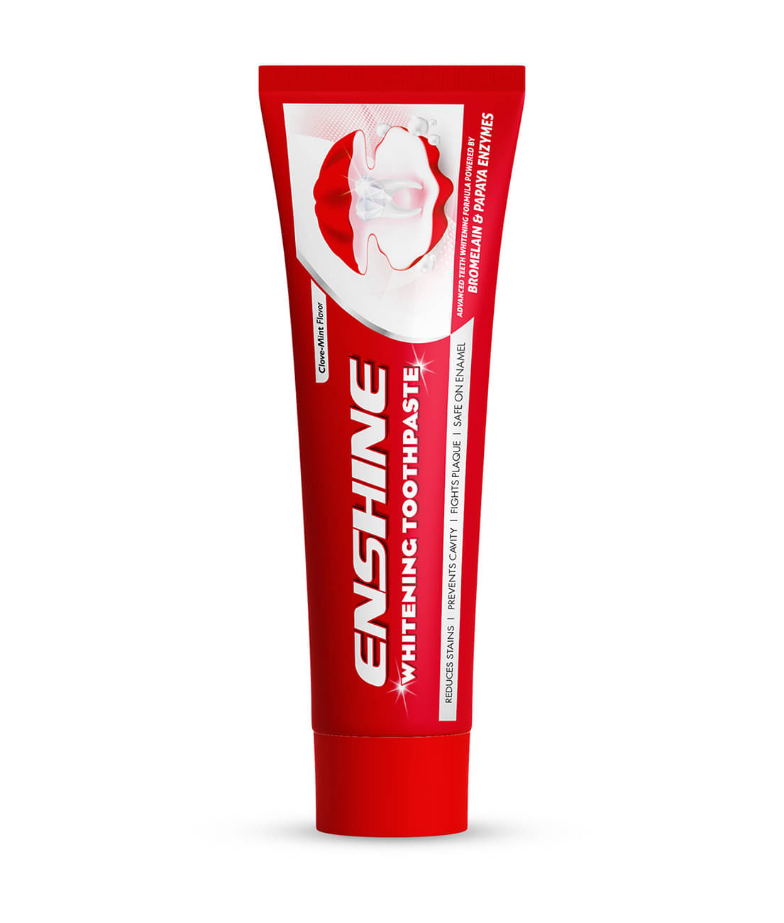 Enshine Whitening Toothpaste, Papaya & Bromelain For Stain Removal, Cavity Care & Fresh Breath 100g Enshine Whitening Toothpaste, Papaya & Bromelain For Stain Removal, Cavity Care & Fresh Breath 100g