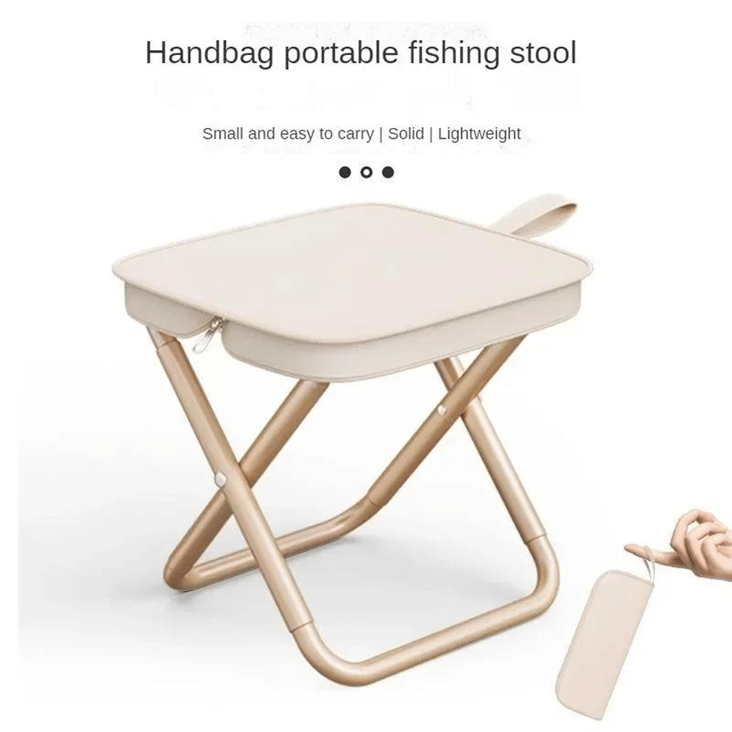     			Folding Stool Camping Stool Foldable Camp Chair Collapsible Stooll Portable Chair Travel Foot Stool for Backpacking Fishing Hiking Picnic