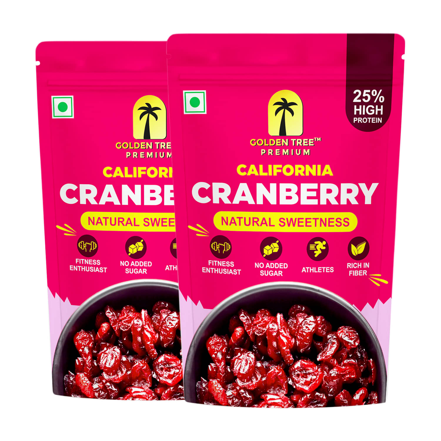     			Golden Tree Cranberry 250 g Pack of 2