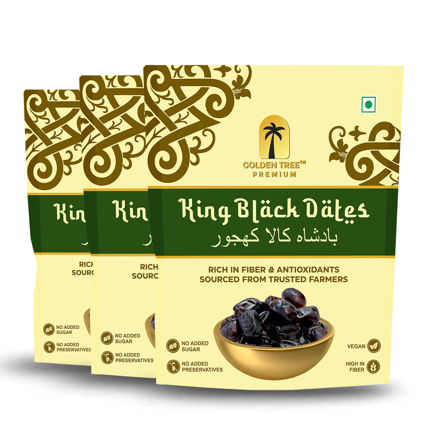     			Golden Tree Dates (Khajoor) 500 g Pack of 3
