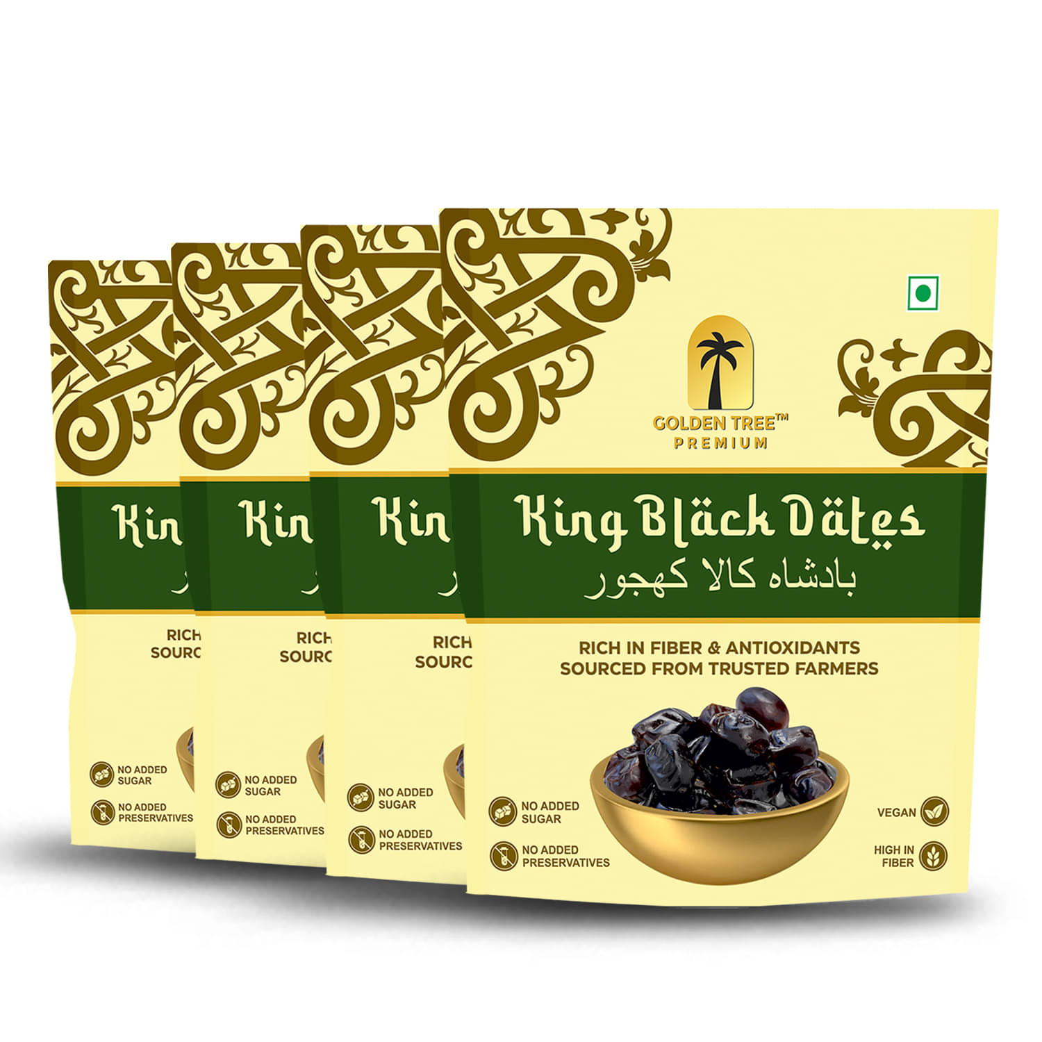     			Golden Tree Dates (Khajoor) 500 g Pack of 4