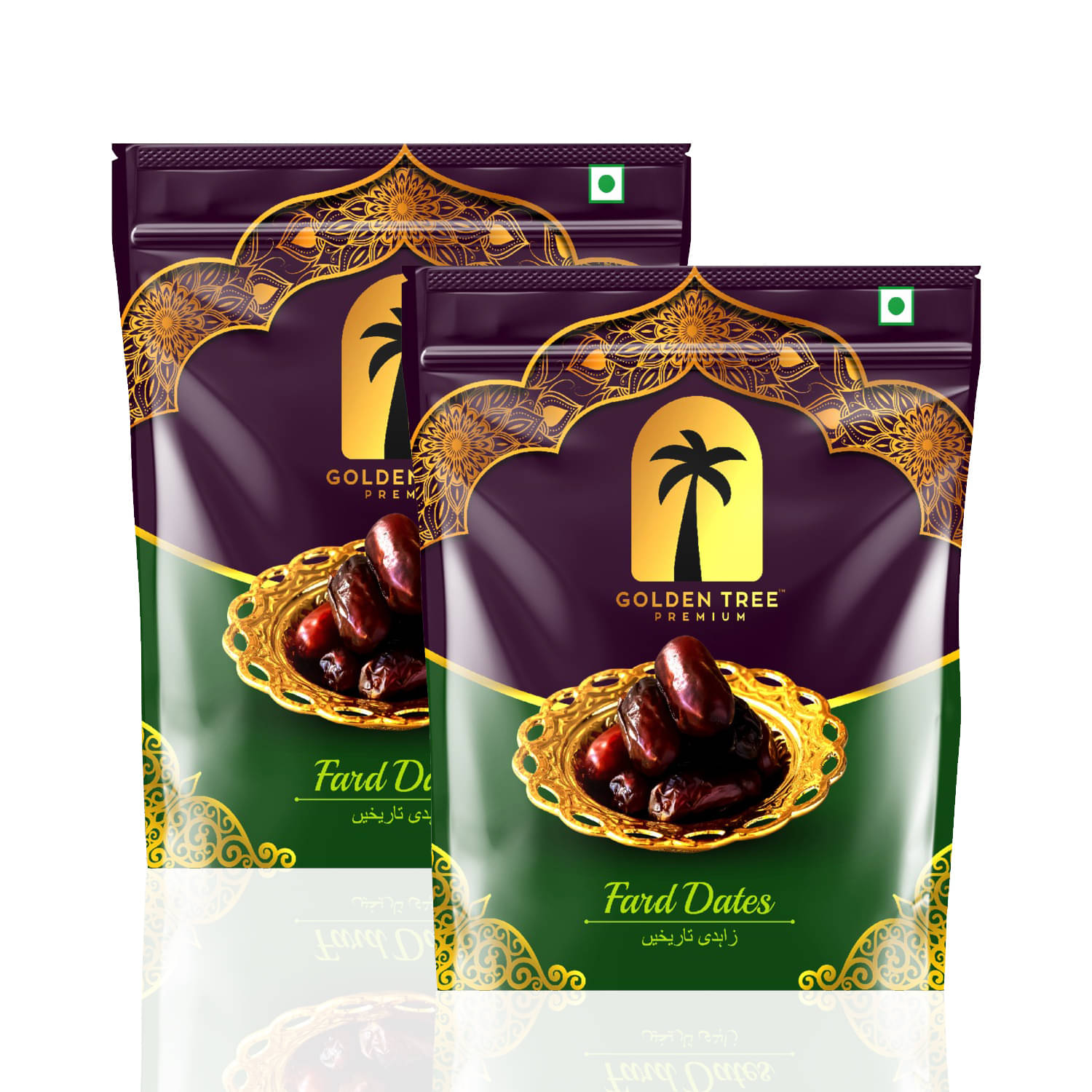     			Golden Tree Fardh Seeded Date 500 g Pack of 2