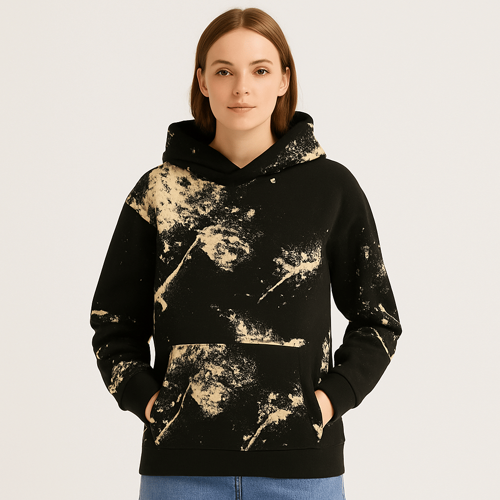     			HARPITA Fleece Women's Hooded Sweatshirt ( Black )