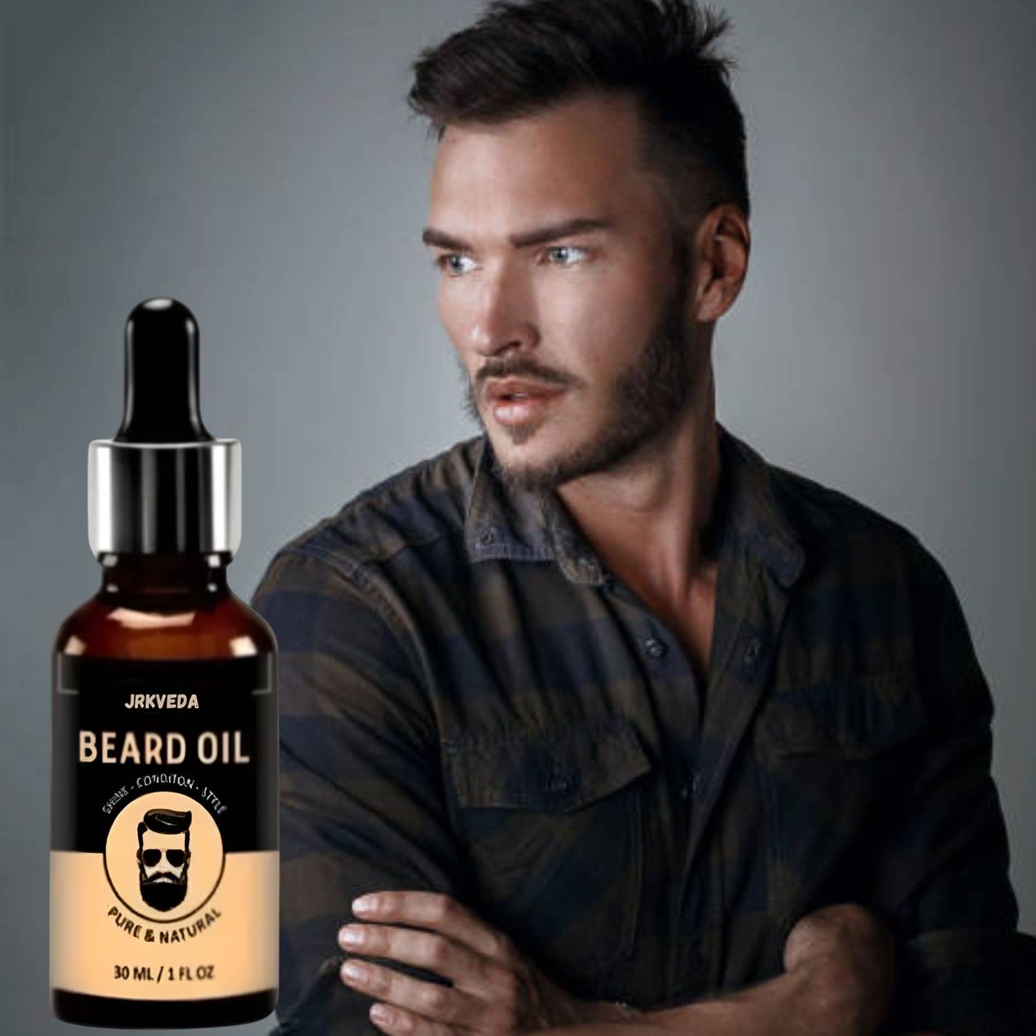     			JRKVEDA Vitamin E Promotes Beard Growth Beard Oil 30 ml