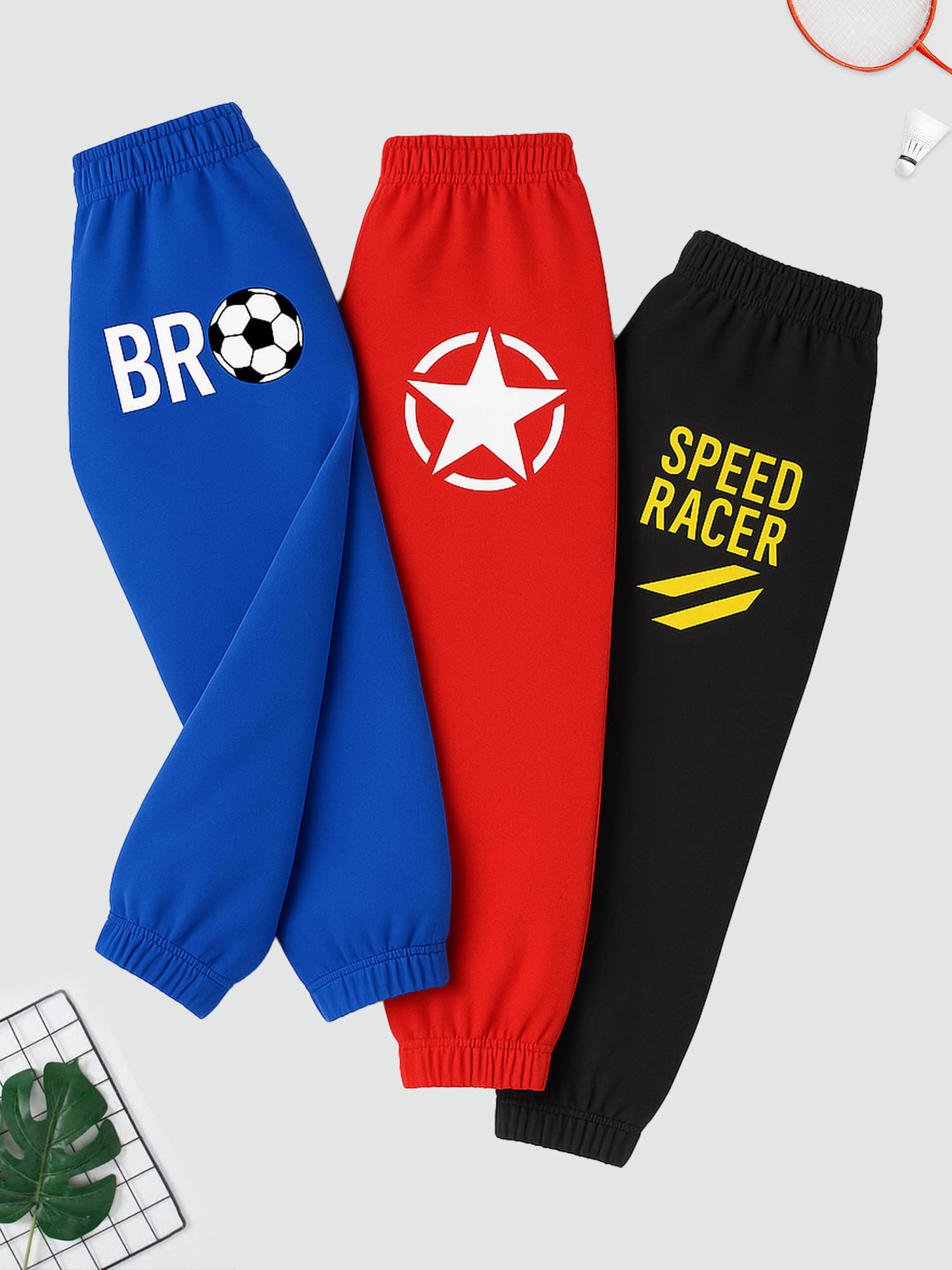     			Kuchipoo Pack of 3 Boys Cotton Blend Trackpant ( Multicolor 7 )