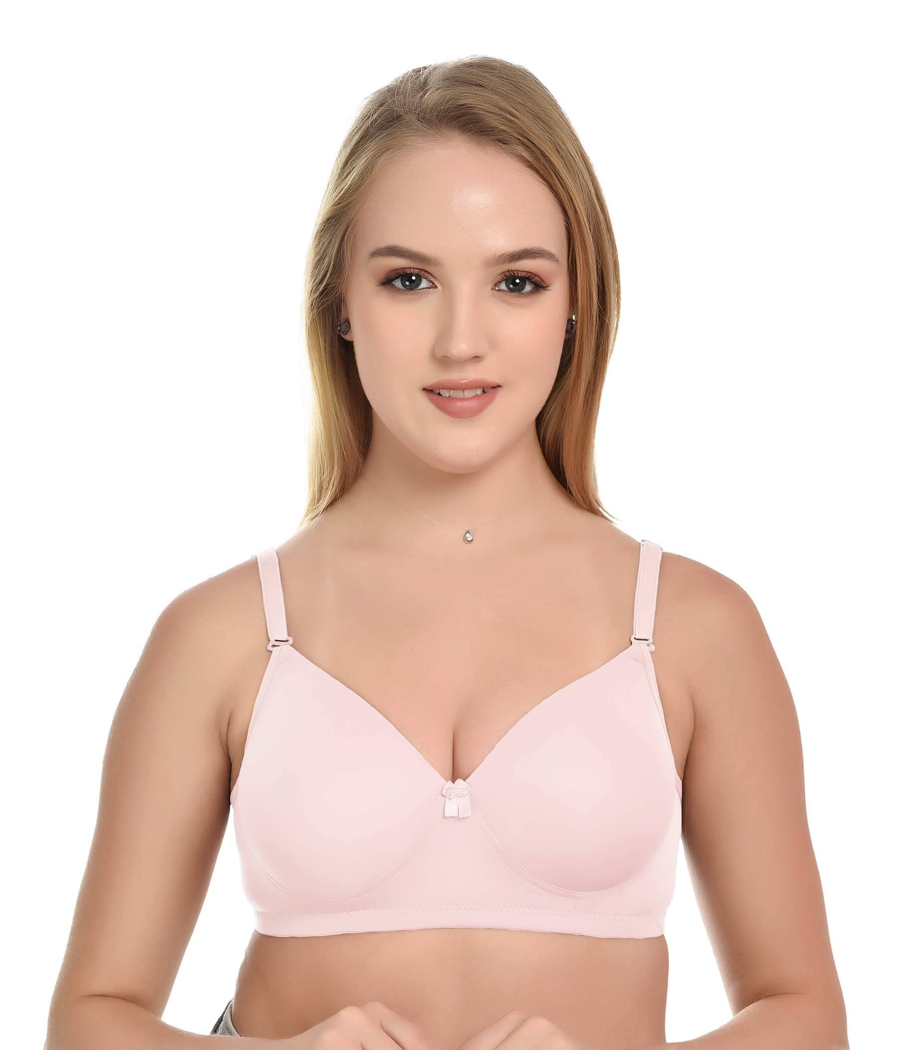     			Lushmod Pack of 1 Lycra Lightly Padded T-Shirt Bra For Women ( Pink )