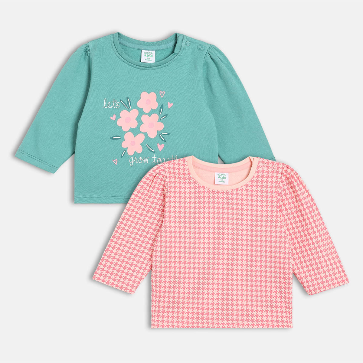     			MINI KLUB Pack of 2 Baby Girls Cotton Top ( Multicolor )