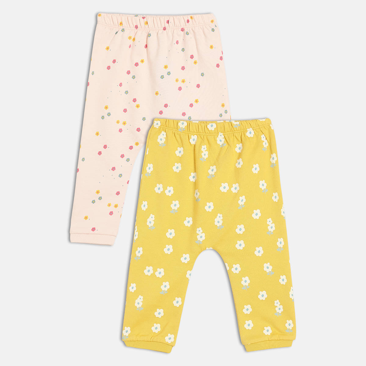     			MINI KLUB Pack of 2 Baby Girls Cotton Pants ( Multicolor )