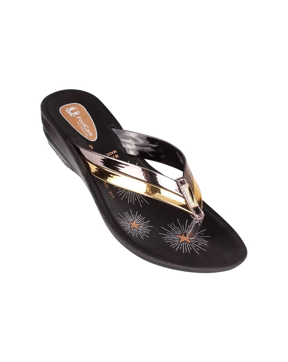     			PU RUDRA Black Women's Flats