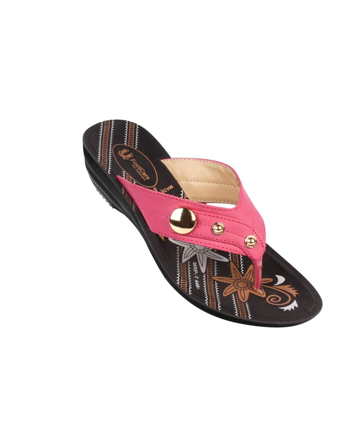     			PU RUDRA Pink Women's Flats