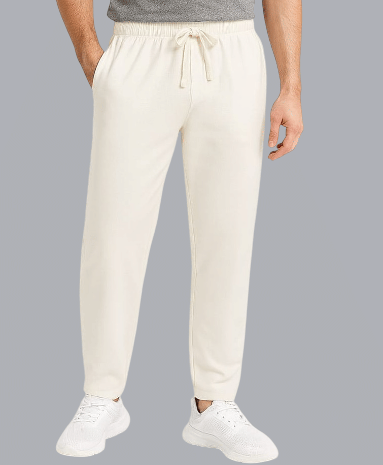     			RF RAVES White Cotton Blend Men's Trackpants ( Pack of 1 )