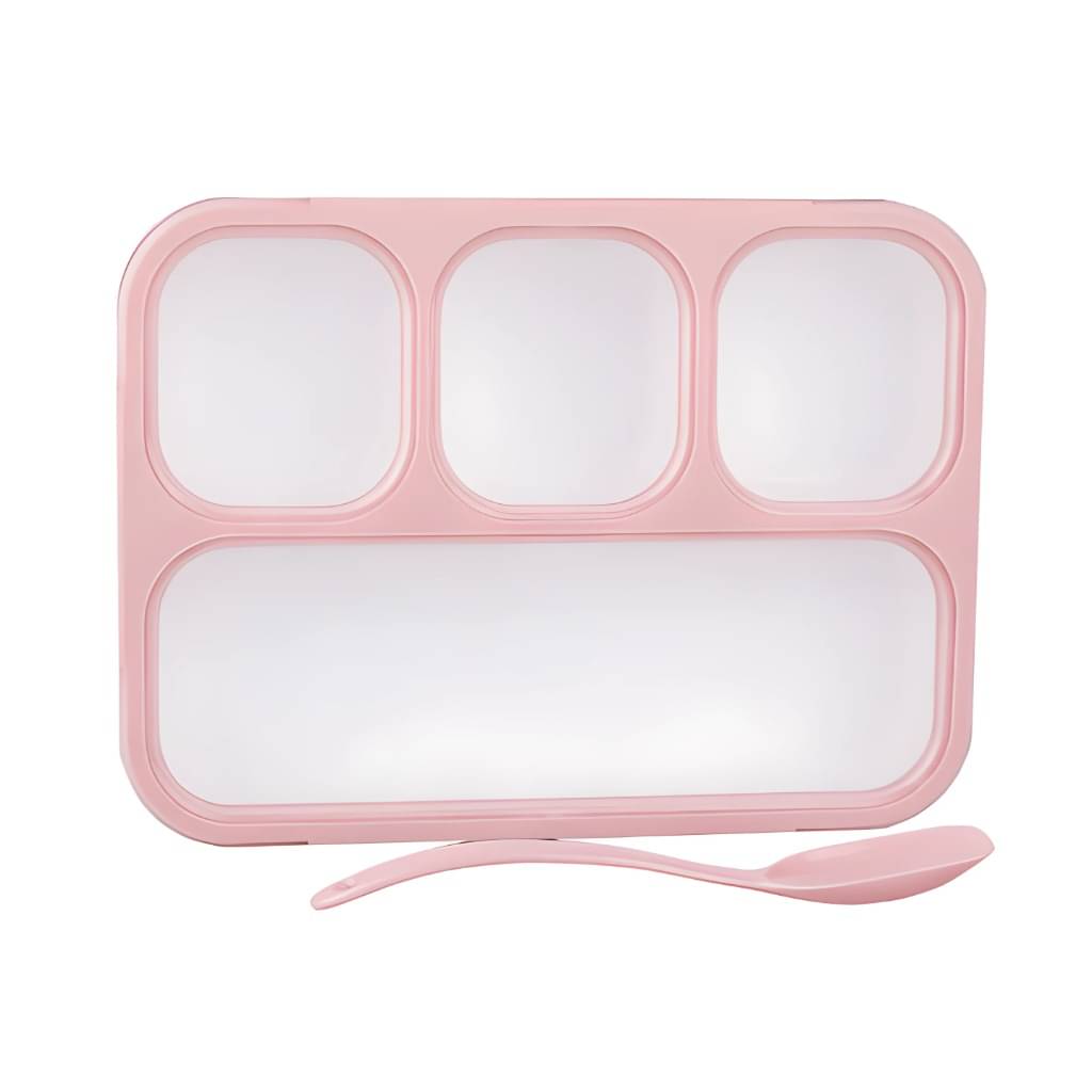     			Radhe Creation Lunch Box with Spoon Polypropylene Lunch Box 4 - Container ( Pack of 1 )