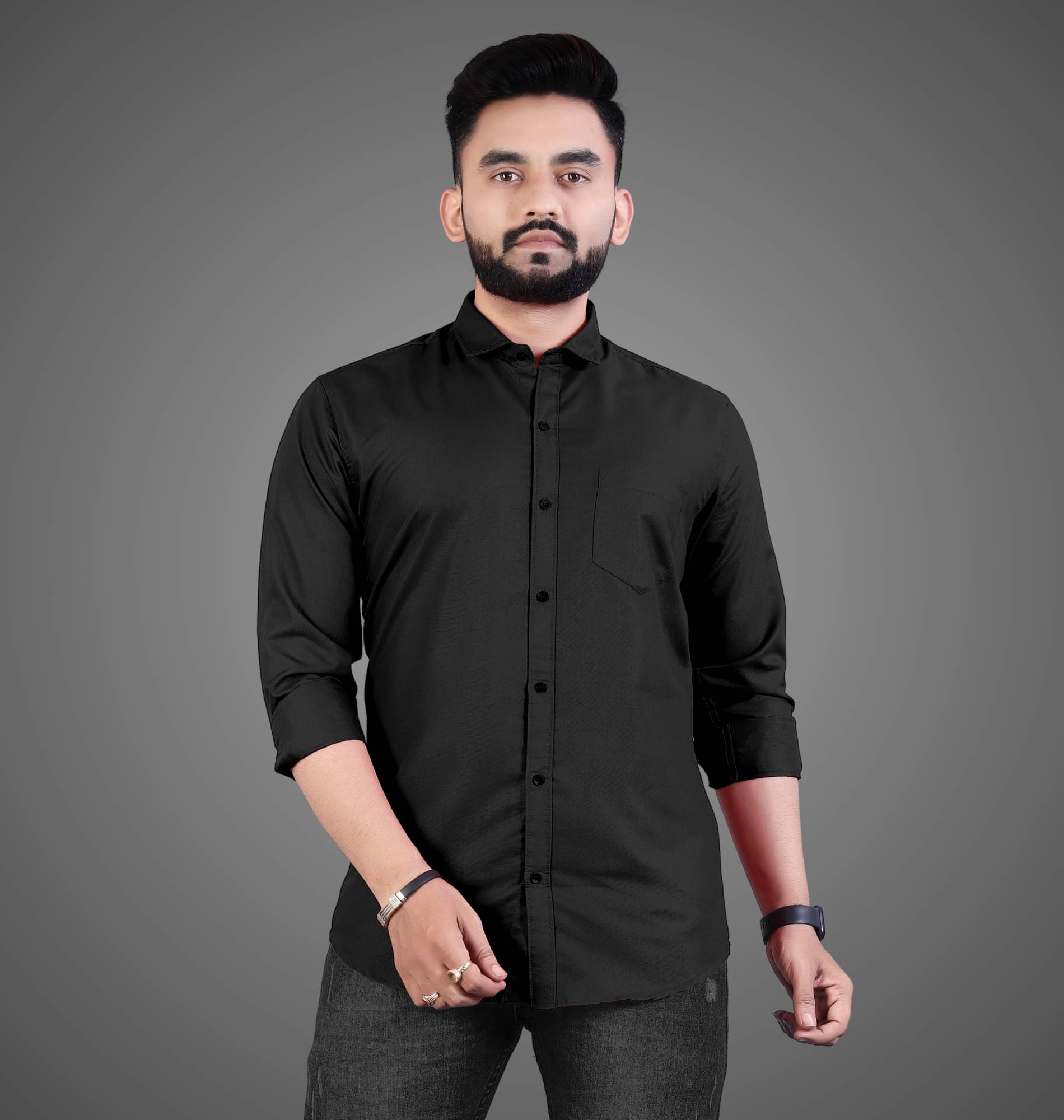 Shiv Sales Cotton Blend Regular Fit Solids Full Sleeves Men's Casual Shirt - Red ( Pack of 1 ) Shiv Sales Cotton Blend Regular Fit Solids Full Sleeves Men's Casual Shirt - Red ( Pack of 1 )