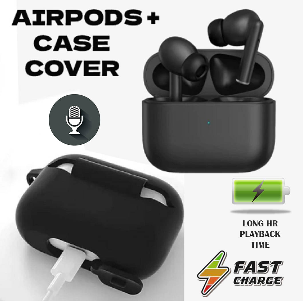     			“True Wireless Bluetooth Earbuds with Protective Case | Premium Sound Quality, Deep Bass, Long Battery Life, Built-in Mic, Touch Controls, Comfortable Fit & Stylish Design for Music, Calls & Travel