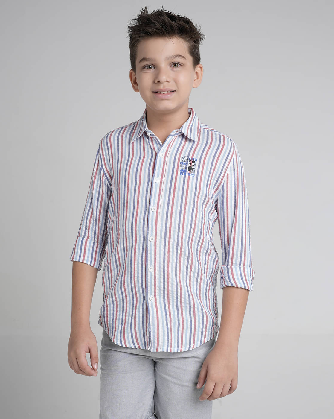 Under Fourteen Only Pack of 1 Boys 100% Cotton Full Sleeves Shirt ( Pink ) Under Fourteen Only Pack of 1 Boys 100% Cotton Full Sleeves Shirt ( Pink )
