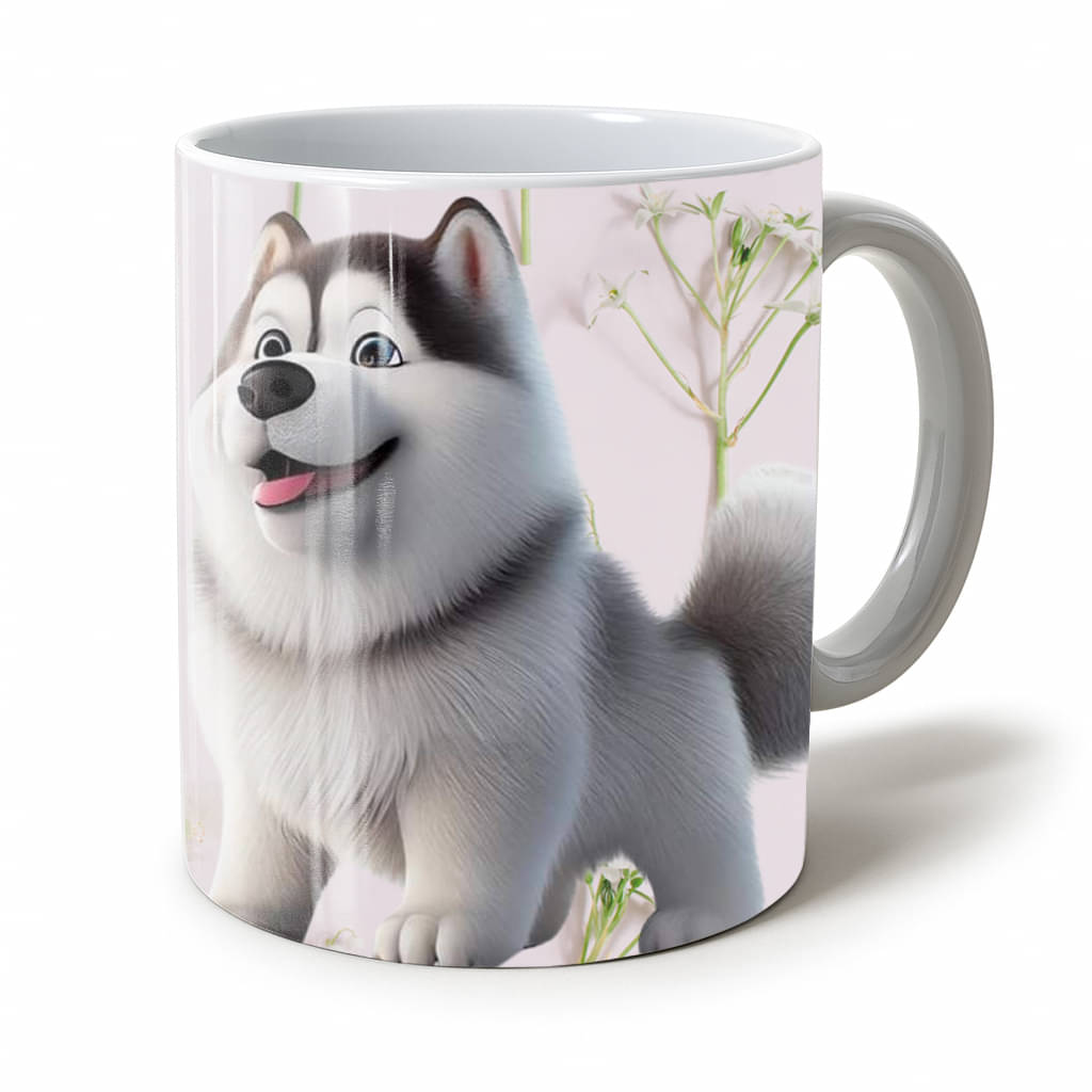     			Vihaan Fashions Dog Printed Mug Animal Ceramic Coffee Mug 330 mL ( Pack of 1 )