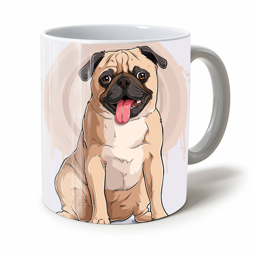     			Vihaan Fashions Dog Printed Mug Animal Ceramic Coffee Mug 330 mL ( Pack of 1 )