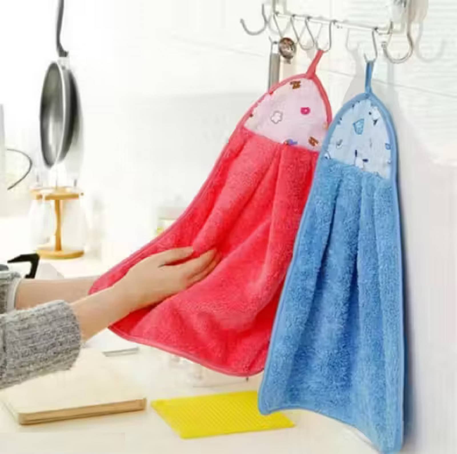 VillWin Pack of 2 Cotton 250-300 -GSM Hand Towel ( Multicolor ) - Towels | Buy online on ZillyBuy