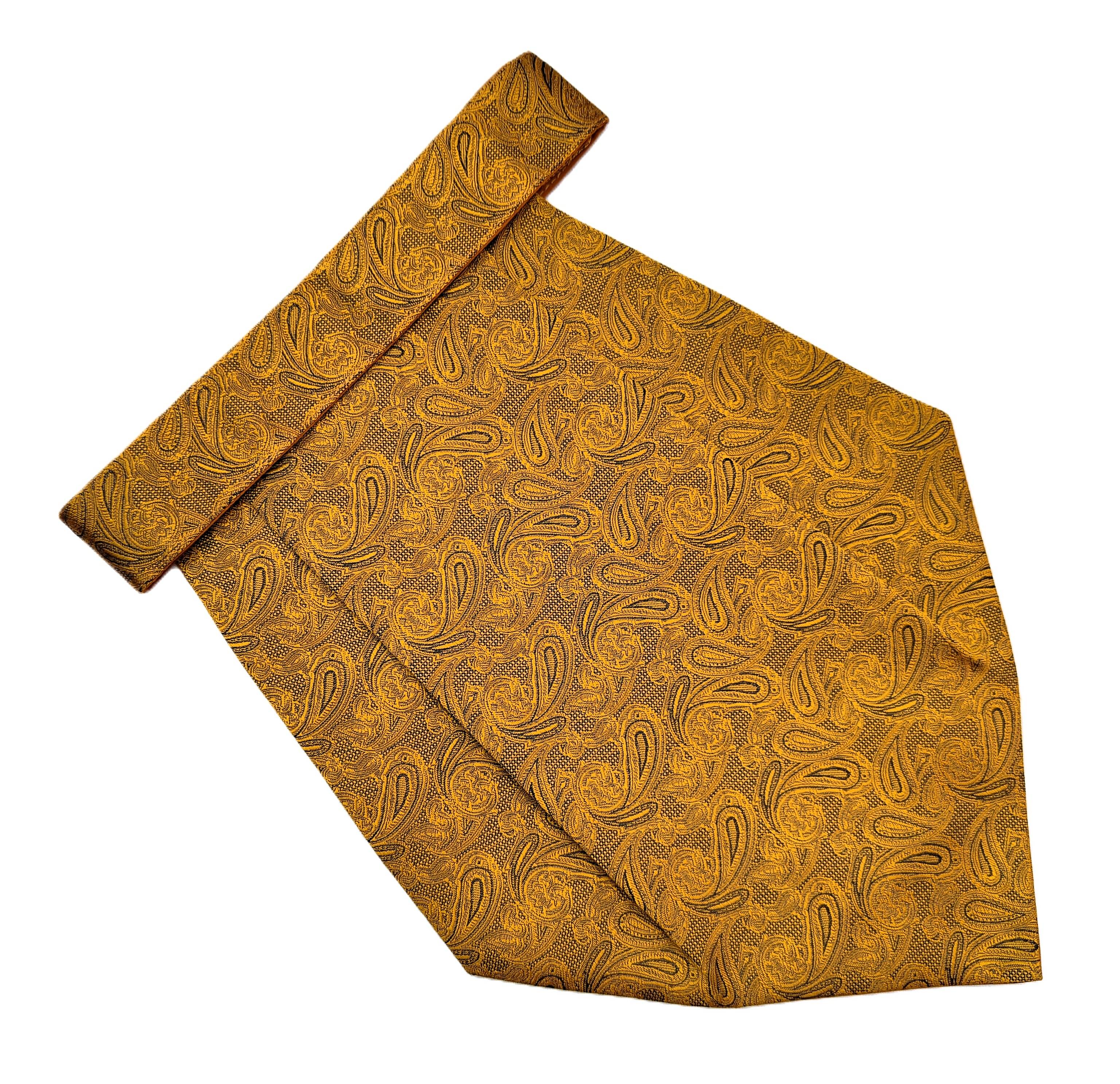 Voici GoldenRod Paisley Micro Fiber Cravats     			Voici GoldenRod Paisley Micro Fiber Cravats