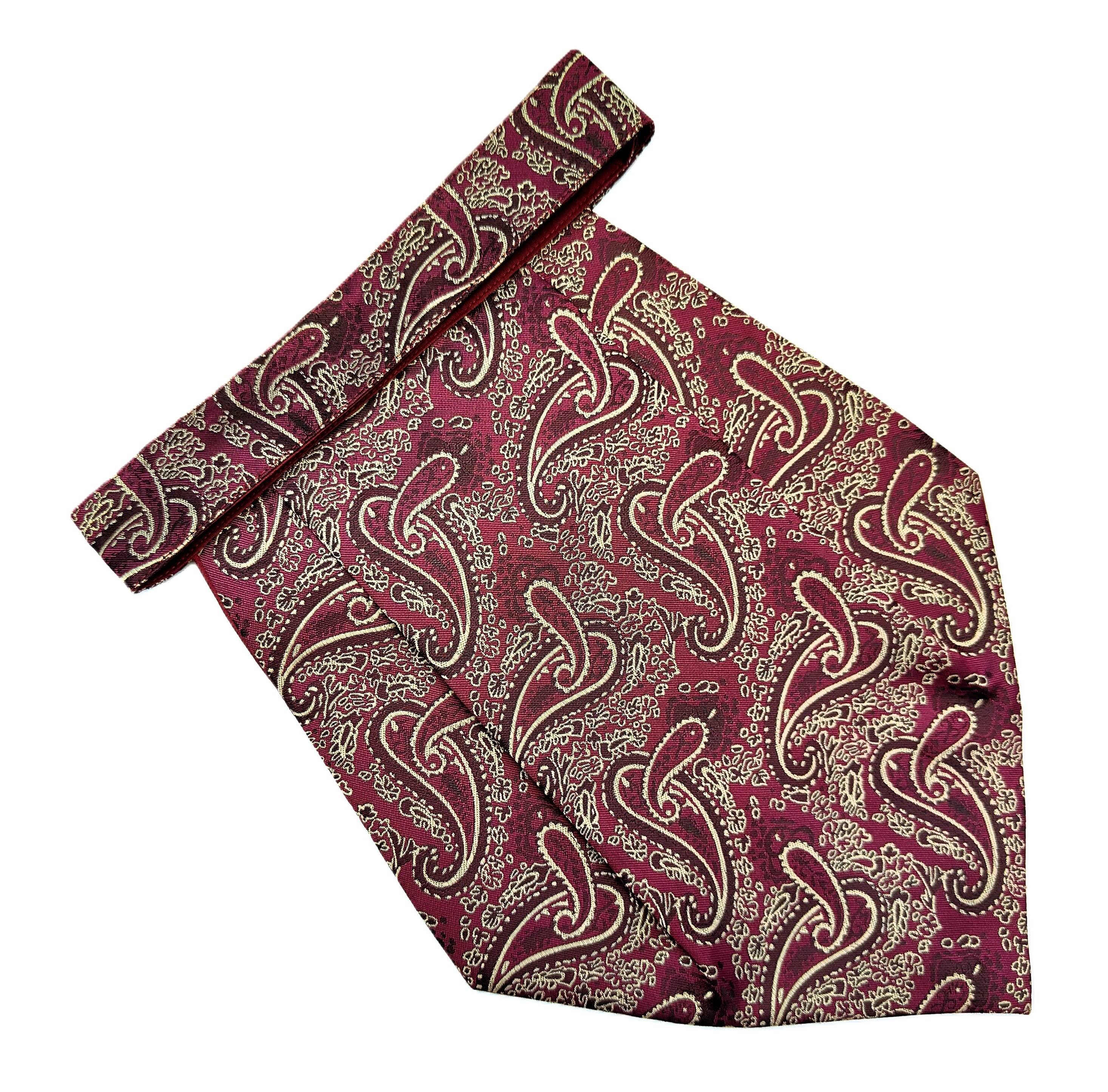 Voici Maroon Paisley Micro Fiber Cravats Voici Maroon Paisley Micro Fiber Cravats