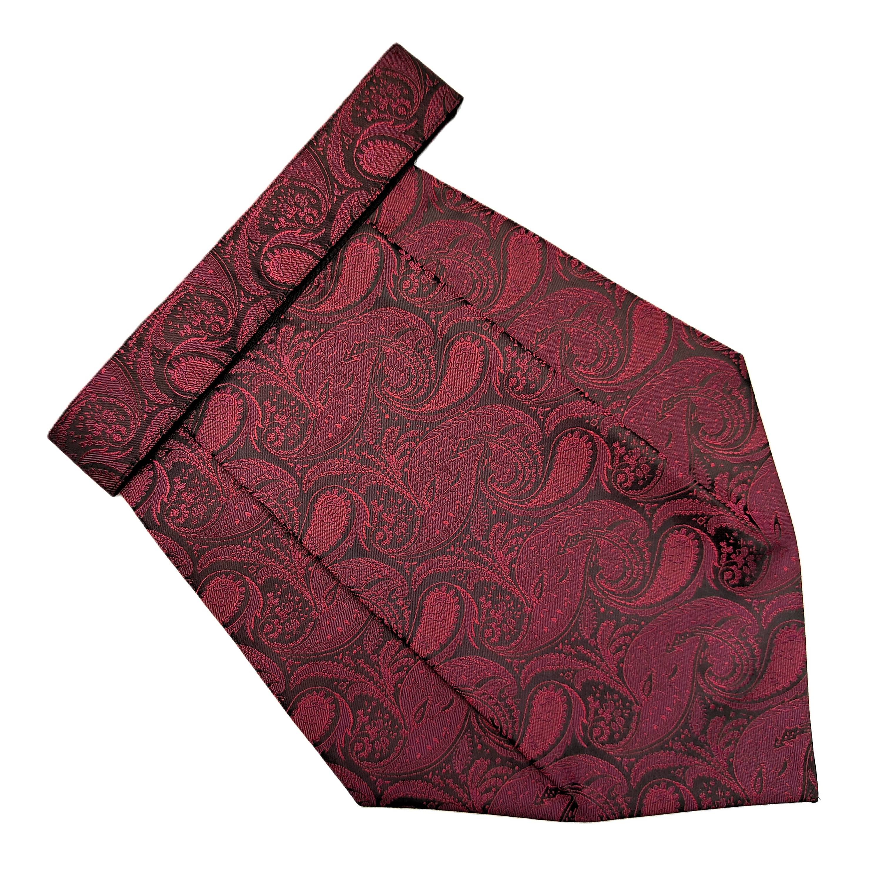 Voici Maroon Paisley Micro Fiber Cravats     			Voici Maroon Paisley Micro Fiber Cravats