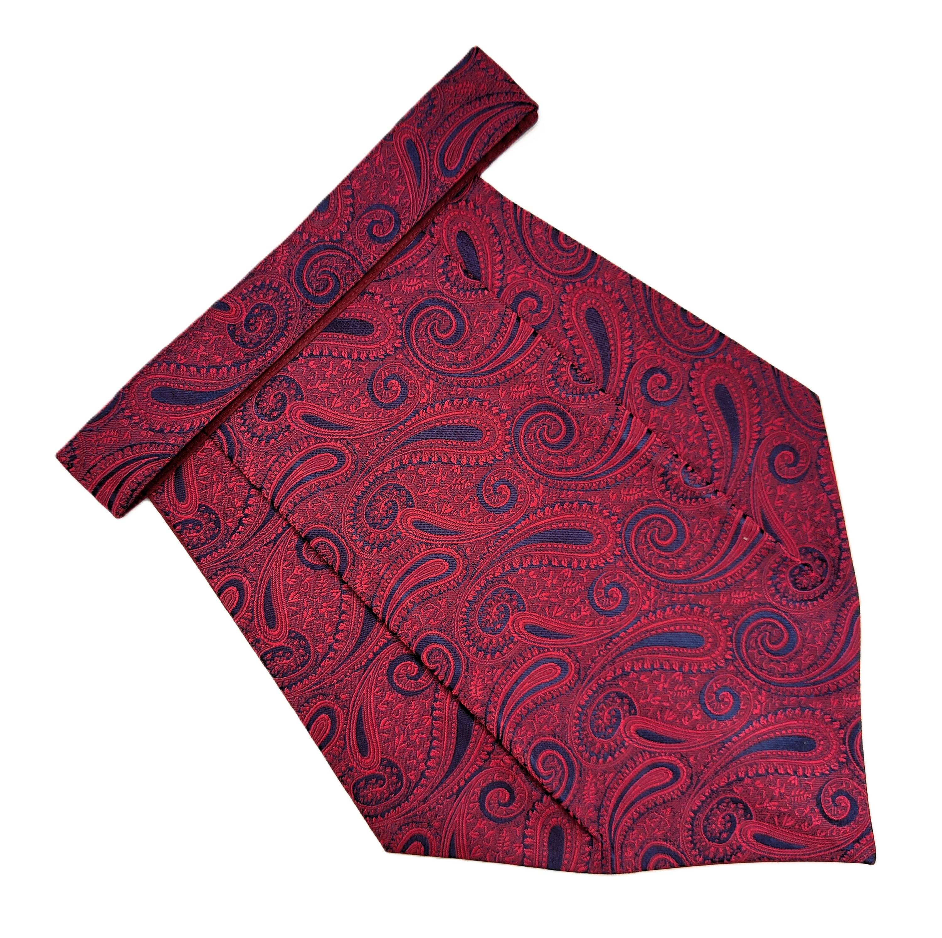 Voici Red Paisley Micro Fiber Cravats     			Voici Red Paisley Micro Fiber Cravats