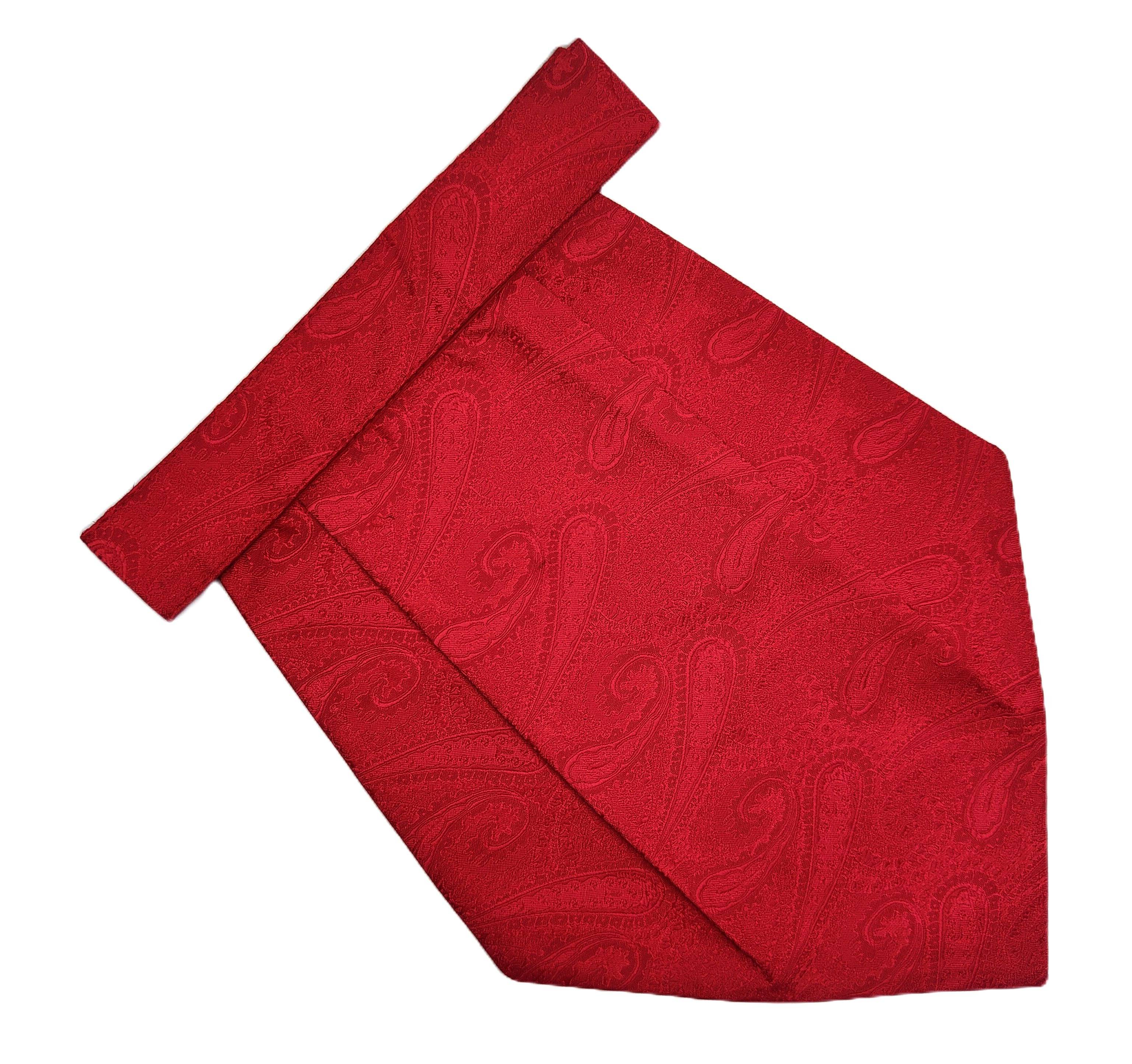 Voici Red Paisley Micro Fiber Cravats     			Voici Red Paisley Micro Fiber Cravats