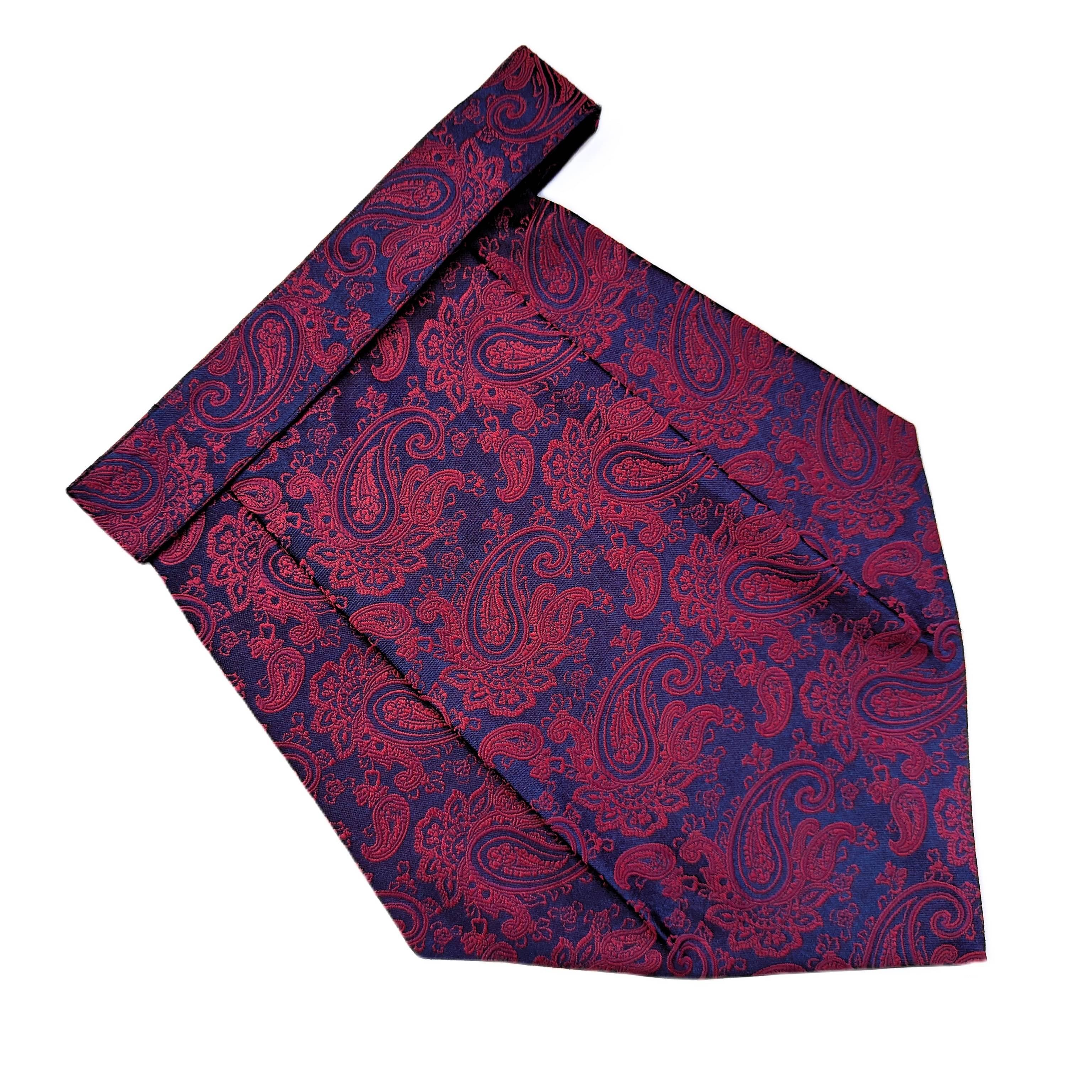 Voici Red Paisley Micro Fiber Cravats     			Voici Red Paisley Micro Fiber Cravats
