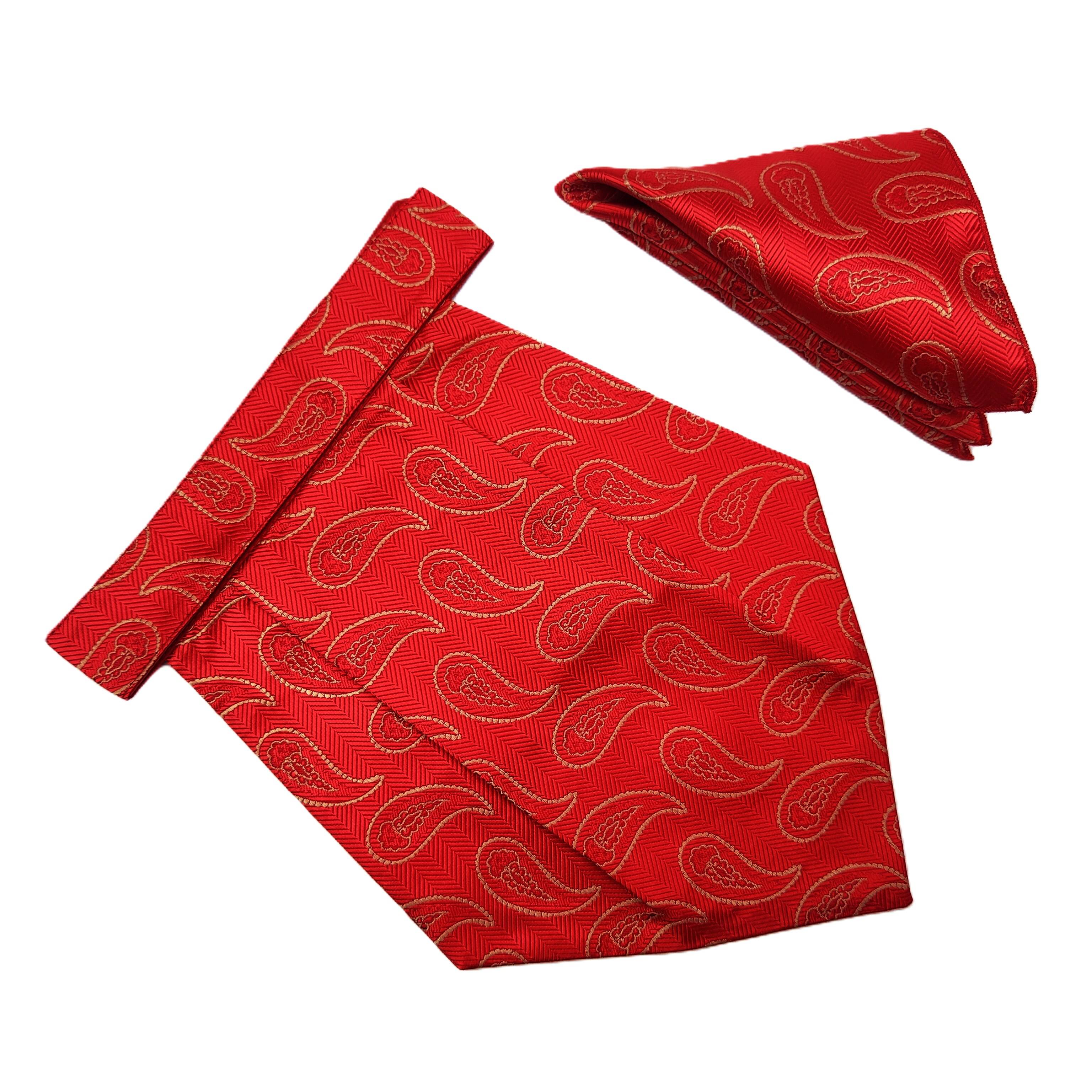     			Voici Red Paisley Micro Fiber Combo