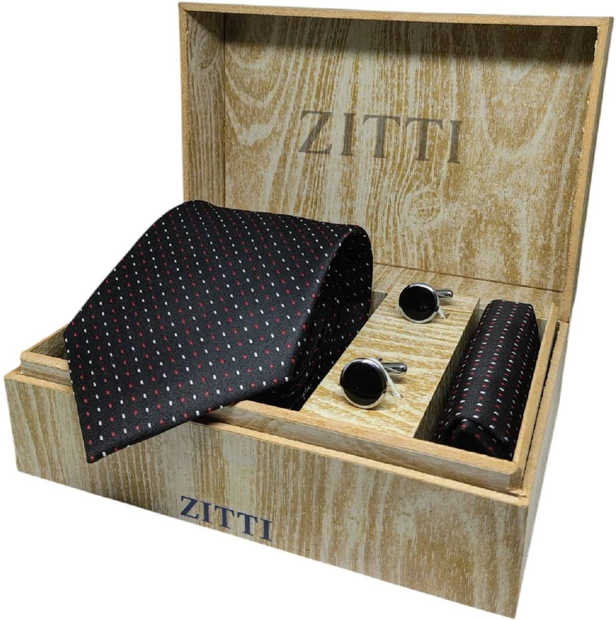 ZITTI Black Polka Dots Silk Combo     			ZITTI Black Polka Dots Silk Combo