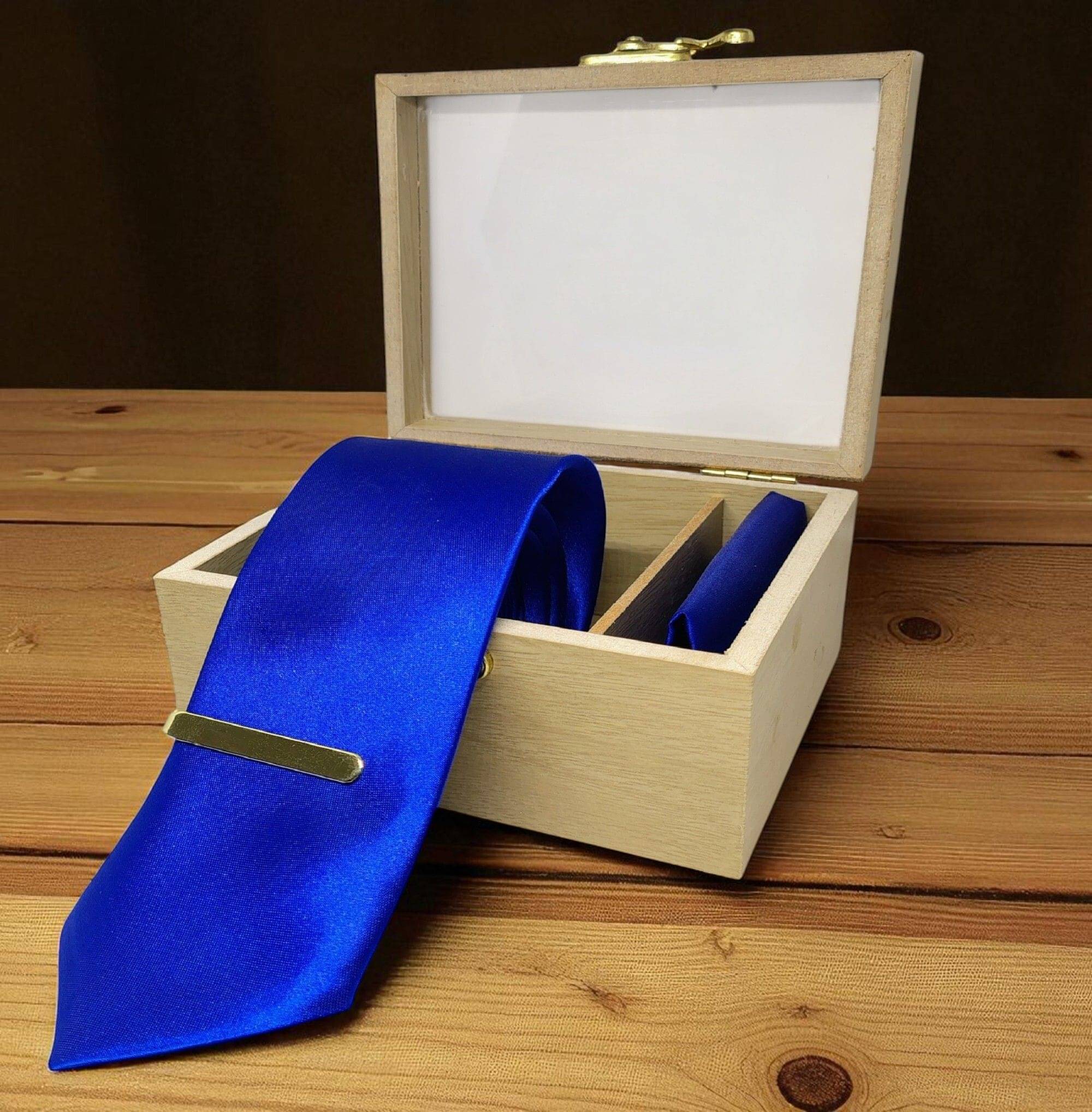     			ZITTI Blue Plain Silk Combo