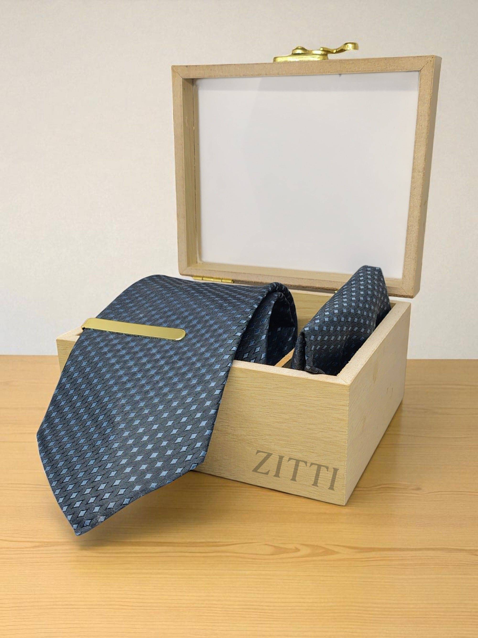     			ZITTI Gray Abstract Silk Combo
