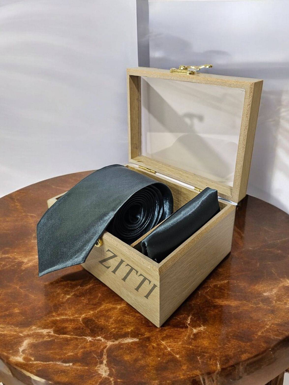     			ZITTI Gray Plain Silk Combo